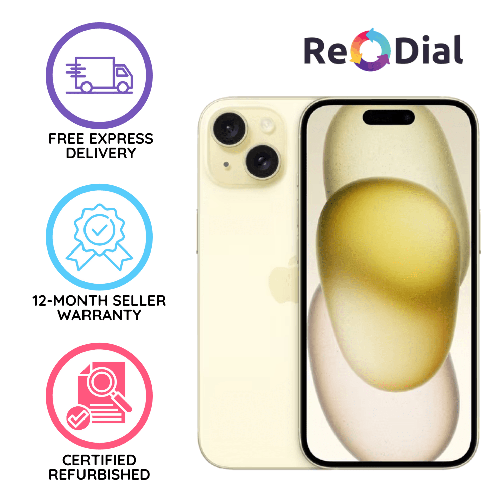Refurbished Apple iPhone 15 - Good Condition - ReDial Refurbished Apple iPhone 15 - Good Condition - ReDial